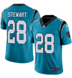 Youth Nike Carolina Panthers #28 Jonathan Stewart Limited Blue Rush Vapor Untouchable NFL Jersey