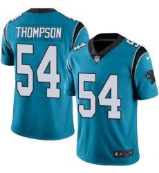 Youth Nike Carolina Panthers #54 Shaq Thompson Limited Blue Rush Vapor Untouchable NFL Jersey