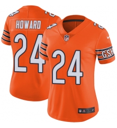 Women's Nike Chicago Bears #24 Jordan Howard Limited Orange Rush Vapor Untouchable NFL Jersey