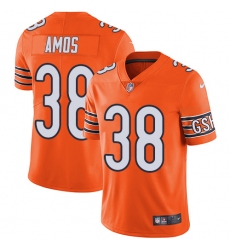 Youth Nike Chicago Bears #38 Adrian Amos Limited Orange Rush Vapor Untouchable NFL Jersey