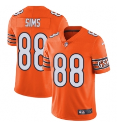 Youth Nike Chicago Bears #88 Dion Sims Limited Orange Rush Vapor Untouchable NFL Jersey