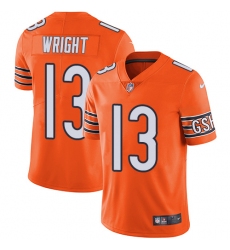 Men's Nike Chicago Bears #13 Kendall Wright Limited Orange Rush Vapor Untouchable NFL Jersey