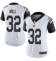 Women's Nike Cincinnati Bengals #32 Jeremy Hill Limited White Rush Vapor Untouchable NFL Jersey