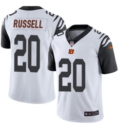 Youth Nike Cincinnati Bengals #20 KeiVarae Russell Limited White Rush Vapor Untouchable NFL Jersey