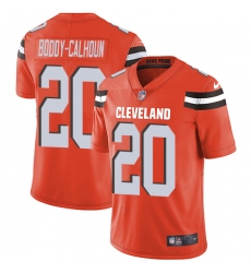 Youth Nike Cleveland Browns #20 Briean Boddy-Calhoun Orange Alternate Vapor Untouchable Limited Player NFL Jersey