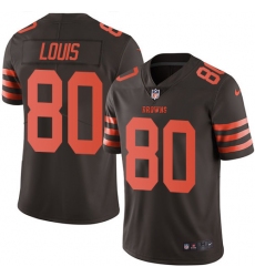 Men's Nike Cleveland Browns #80 Ricardo Louis Limited Brown Rush Vapor Untouchable NFL Jersey