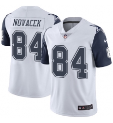 Men's Nike Dallas Cowboys #84 Jay Novacek Limited White Rush Vapor Untouchable NFL Jersey