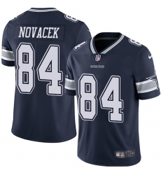 Men's Nike Dallas Cowboys #84 Jay Novacek Navy Blue Team Color Vapor Untouchable Limited Player NFL Jersey