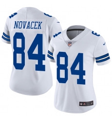 Women's Nike Dallas Cowboys #84 Jay Novacek White Vapor Untouchable Limited Player NFL Jersey