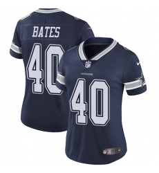 Women's Nike Dallas Cowboys #40 Bill Bates Navy Blue Team Color Vapor Untouchable Limited Player NFL Jersey
