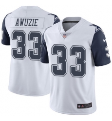 Men's Nike Dallas Cowboys #33 Chidobe Awuzie Limited White Rush Vapor Untouchable NFL Jersey