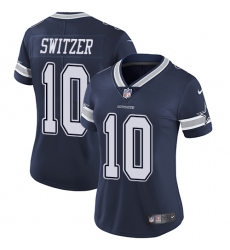Women's Nike Dallas Cowboys #10 Ryan Switzer Navy Blue Team Color Vapor Untouchable Limited Player NFL Jersey