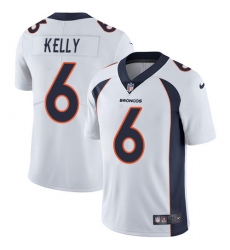 Men's Nike Denver Broncos #6 Chad Kelly White Vapor Untouchable Limited Player NFL Jersey