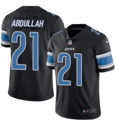 Youth Nike Detroit Lions #21 Ameer Abdullah Limited Black Rush Vapor Untouchable NFL Jersey