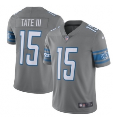 Youth Nike Detroit Lions #15 Golden Tate III Limited Steel Rush Vapor Untouchable NFL Jersey