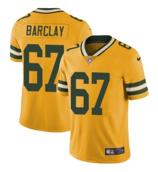 Youth Nike Green Bay Packers #67 Don Barclay Limited Gold Rush Vapor Untouchable NFL Jersey