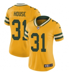 Women's Nike Green Bay Packers #31 Davon House Limited Gold Rush Vapor Untouchable NFL Jersey