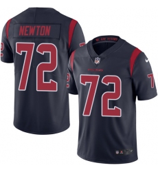 Men's Nike Houston Texans #72 Derek Newton Limited Navy Blue Rush Vapor Untouchable NFL Jersey