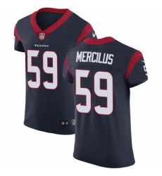 Men's Nike Houston Texans #59 Whitney Mercilus Navy Blue Team Color Vapor Untouchable Elite Player NFL Jersey