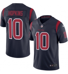 Men's Nike Houston Texans #10 DeAndre Hopkins Limited Navy Blue Rush Vapor Untouchable NFL Jersey