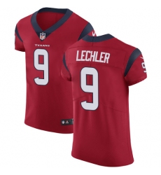 Men's Nike Houston Texans #9 Shane Lechler Red Alternate Vapor Untouchable Elite Player NFL Jersey