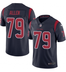 Men's Nike Houston Texans #79 Jeff Allen Limited Navy Blue Rush Vapor Untouchable NFL Jersey