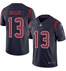 Men's Nike Houston Texans #13 Braxton Miller Elite Navy Blue Rush Vapor Untouchable NFL Jersey