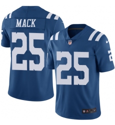 Men's Nike Indianapolis Colts #25 Marlon Mack Elite Royal Blue Rush Vapor Untouchable NFL Jersey