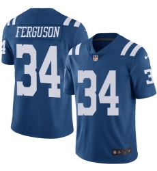 Men's Nike Indianapolis Colts #34 Josh Ferguson Limited Royal Blue Rush Vapor Untouchable NFL Jersey