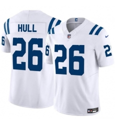 Men's Indianapolis Colts #26 Evan Hull White 2024 F.U.S.E. Vapor Limited Football Stitched Jersey