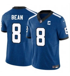 Men's Indianapolis Colts #8 Jason Bean Blue 2024 F.U.S.E. Throwback Vapor Limited Stitched Football Jersey