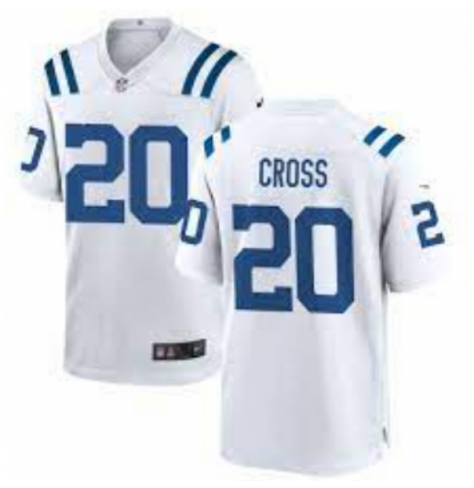 Men's Nike Indianapolis Colts #20 Nick Cross White F U S E Stitched NFL Jersey