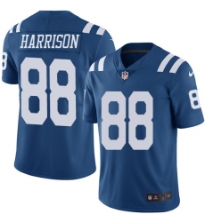 Men's Nike Indianapolis Colts #88 Marvin Harrison Limited Royal Blue Rush Vapor Untouchable NFL Jersey