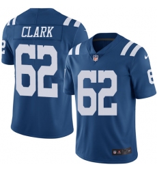 Youth Nike Indianapolis Colts #62 Le'Raven Clark Limited Royal Blue Rush Vapor Untouchable NFL Jersey