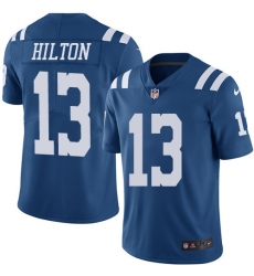 Men's Nike Indianapolis Colts #13 T.Y. Hilton Limited Royal Blue Rush Vapor Untouchable NFL Jersey