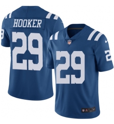 Men's Nike Indianapolis Colts #29 Malik Hooker Elite Royal Blue Rush Vapor Untouchable NFL Jersey