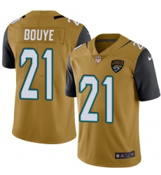 Men's Nike Jacksonville Jaguars #21 A.J. Bouye Limited Gold Rush Vapor Untouchable NFL Jersey