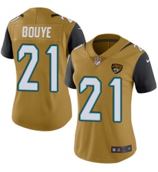 Women's Nike Jacksonville Jaguars #21 A.J. Bouye Limited Gold Rush Vapor Untouchable NFL Jersey