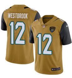 Men's Nike Jacksonville Jaguars #12 Dede Westbrook Limited Gold Rush Vapor Untouchable NFL Jersey