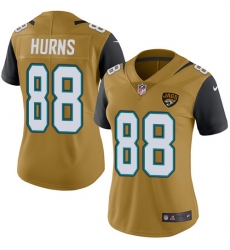 Women's Nike Jacksonville Jaguars #88 Allen Hurns Limited Gold Rush Vapor Untouchable NFL Jersey