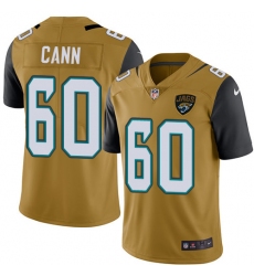 Men's Nike Jacksonville Jaguars #60 A. J. Cann Limited Gold Rush Vapor Untouchable NFL Jersey