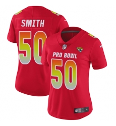 Women's Nike Jacksonville Jaguars #50 Telvin Smith Limited Red 2018 Pro Bowl NFL Jersey