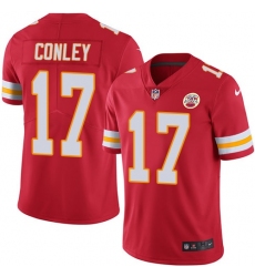 Youth Nike Kansas City Chiefs #17 Chris Conley Red Team Color Vapor Untouchable Limited Player NFL Jersey
