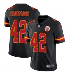 Men's Nike Kansas City Chiefs #42 Anthony Sherman Limited Black Rush Vapor Untouchable NFL Jersey