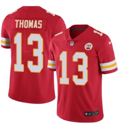 Men's Nike Kansas City Chiefs #13 De'Anthony Thomas Limited Black Rush Vapor Untouchable NFL Jersey