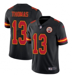 Youth Nike Kansas City Chiefs #13 De'Anthony Thomas Limited Black Rush Vapor Untouchable NFL Jersey