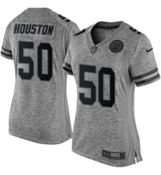Women's Nike Kansas City Chiefs #50 Justin Houston Limited Gray Gridiron NFL Jersey