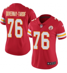Women's Nike Kansas City Chiefs #76 Laurent Duvernay-Tardif Red Team Color Vapor Untouchable Limited Player NFL Jersey