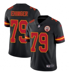 Men's Nike Kansas City Chiefs #79 Parker Ehinger Limited Black Rush Vapor Untouchable NFL Jersey