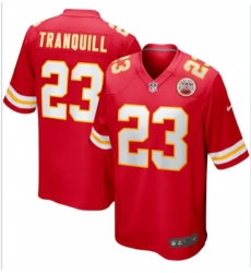 Men's Kansas City Chiefs #23 Drue Tranquill Nike Red Limited Stitched Jersey